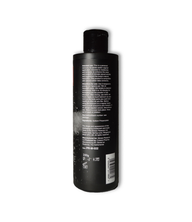 Prowler Red Prowler Red Hydraterend Poederlube 250G Voor Comfort En Latex Veiligheid