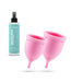 Crushious Crushious Menstruatiecup Medische Siliconen Roze Comfort S & L