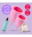 Crushious Crushious Menstruatiecup Medische Siliconen Roze Comfort S & L