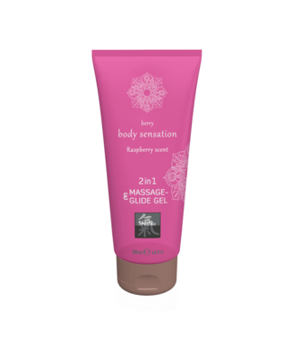 HOT Raspberry 2-in-1 Massage Glide Gel - Moisturizing & Silky Smooth