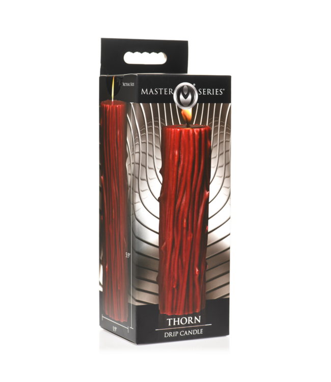 XR Brands Thorn Tropfkerze | Gothic-Kerze für aufregende Temperaturspiele