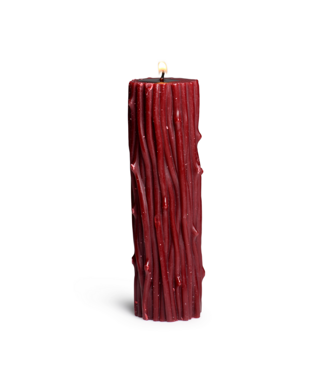 XR Brands Gothic Pillar Druipkaars Voor Temperatuurspel Met Langdurige Brandduur