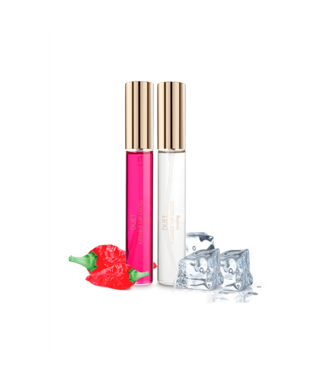 Bijoux Indiscrets Kissable Nip Gloss Duo: Cooling & Warming Sensations for Passion