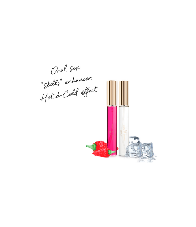 Bijoux Indiscrets Kusbare Duo-Lipgloss mit Kühl- & Wärmeeffekt 2x13ml – Sinnliche Momente