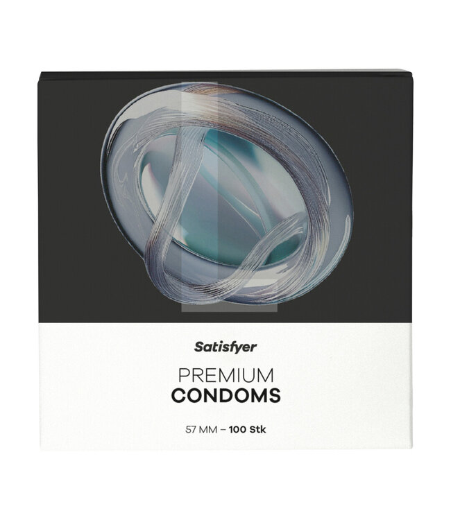 Satisfyer Premium Kondome Größe L 57 mm – 100 Stück für Sicherheit & Komfort