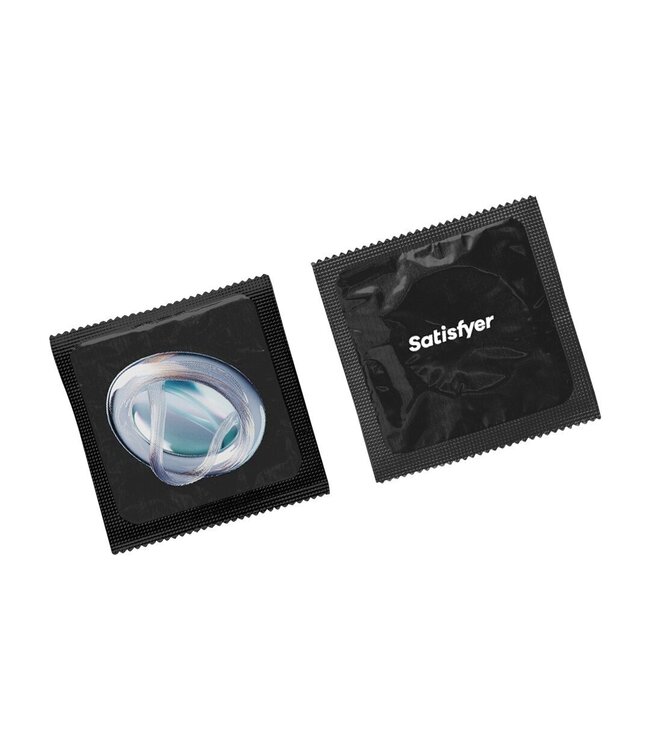 Satisfyer Satisfyer Latex Condooms Maat L 57mm – Set Van 100 Transparante Stuks