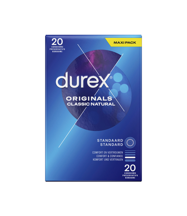 Durex Durex Originals Extra Safe Condooms Met Dikker Latex En Siliconenglijmiddel – 20 Stuks