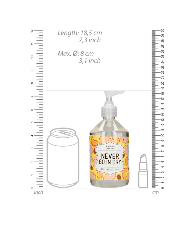 S-Line S-Line Anal Lube Waterbasis Glijmiddel 500 Ml Voor Anale Ontspanning