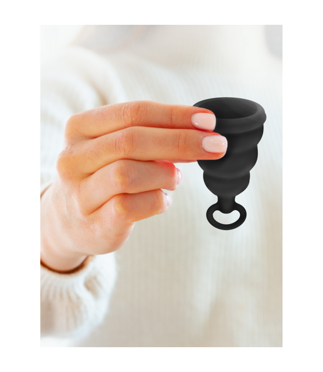G-Vibe Gvibe Mentruatiecup Met Terugslagventiel Zwart | Betrouwbare Lekvrije Bescherming