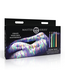 XR Brands Multicolour Glow Wax UV Candle Set - 4 Drip Candles for Parties