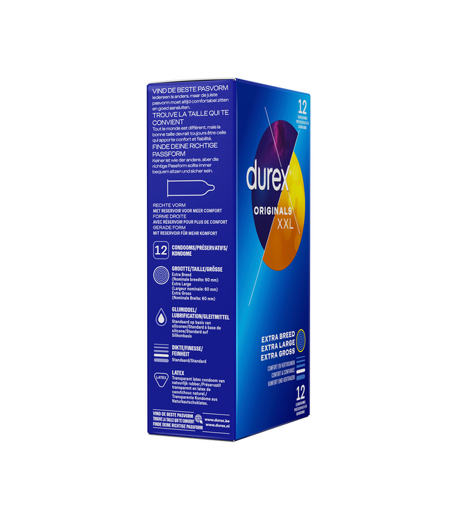 Durex Durex Blauw Extra Lange Condooms 12 Stuks – Veiligheid En Comfort