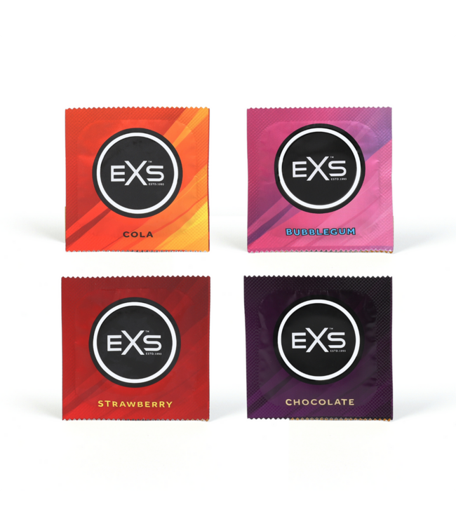 EXS EXS Premium Latex Condooms Met Diverse Smaakopties | 48 Stuks Veganistisch