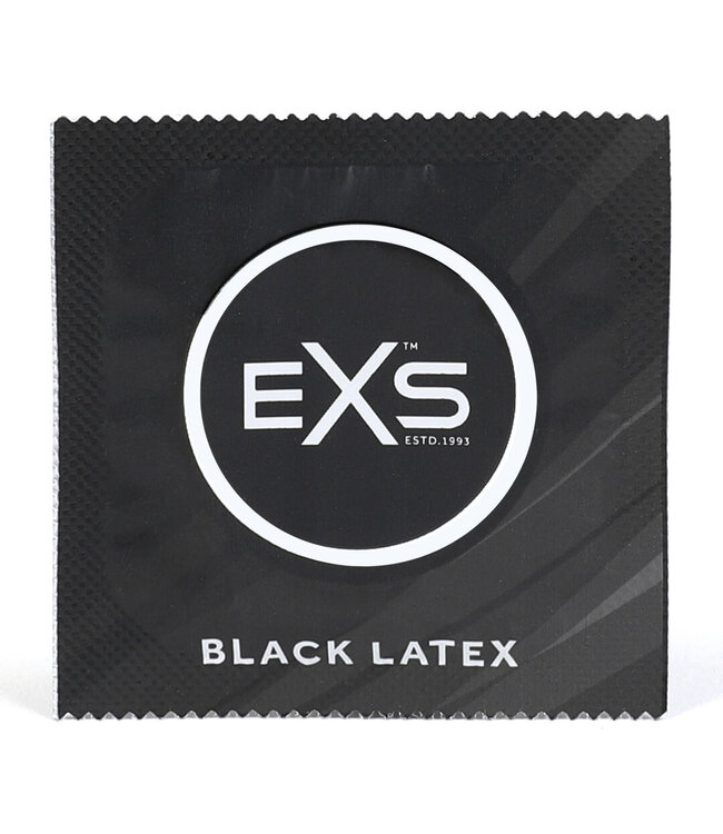 EXS EXS Black Latex Condoms 48 Pack – Stylish, Safe & Vegan Friendly