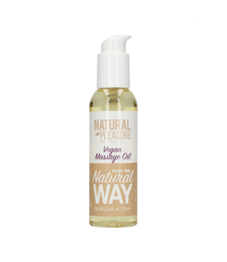 Natural Pleasure Pure Vegan Massage Oil 150ml | Natural Care, No Synthetics, Eco-Friendly