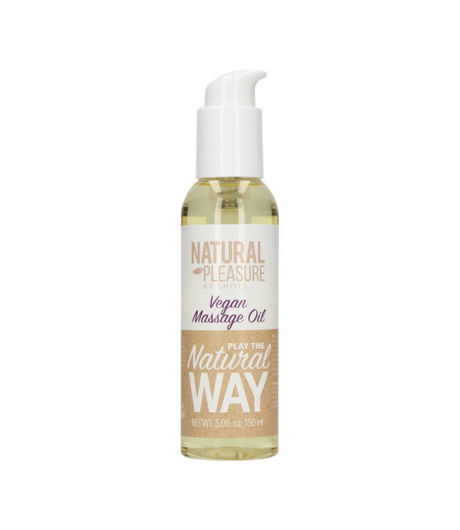 Natural Pleasure Pure Vegan Massage Oil 150ml | Natural Care, No Synthetics, Eco-Friendly