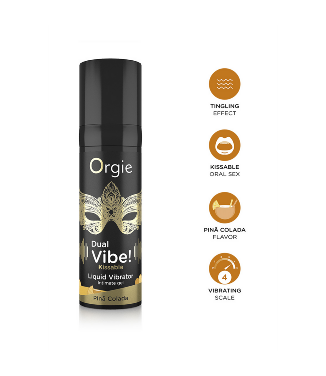 Orgie Dual Vibe! Piña Colada - Tropical Flavour & Vibes for Intimate Bliss