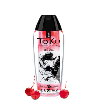 Shunga Silky Soft Blazing Cherry Water-Based Lubricant - Sugar-Free & Stain-Free