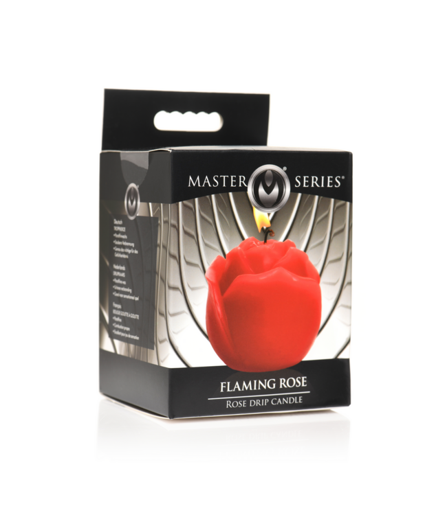XR Brands WaxKaars Roosvorm Rood Met Veilig Lage Smelttemperatuur Voor Intieme Momenten