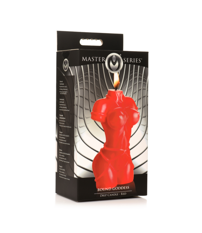 XR Brands Sensuele Bound Goddess Rood Druipkaars Met Lange Brandtijd