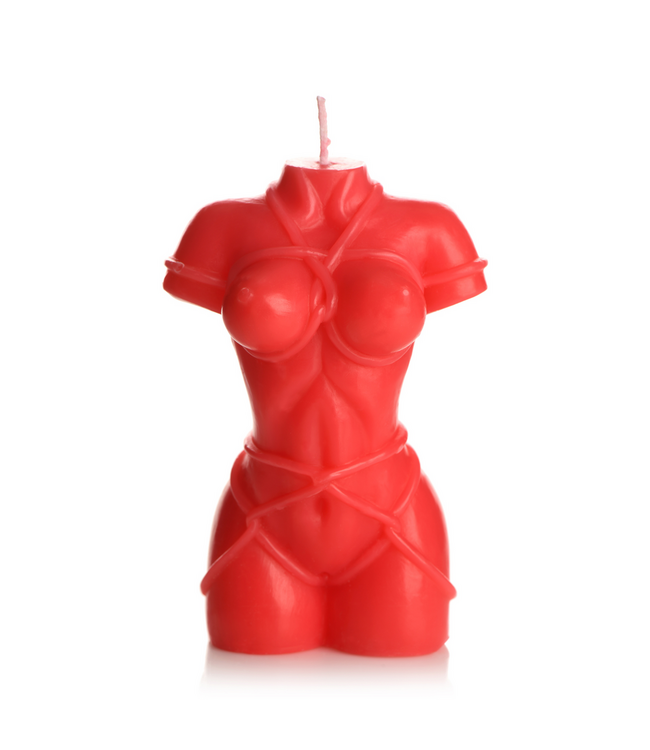 XR Brands Sensuele Bound Goddess Rood Druipkaars Met Lange Brandtijd