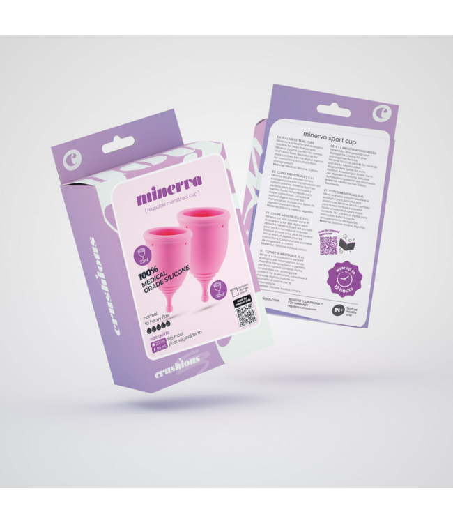 Crushious Minerva Pink Menstrual Cups - Eco-Friendly, Comfortable & Reusable