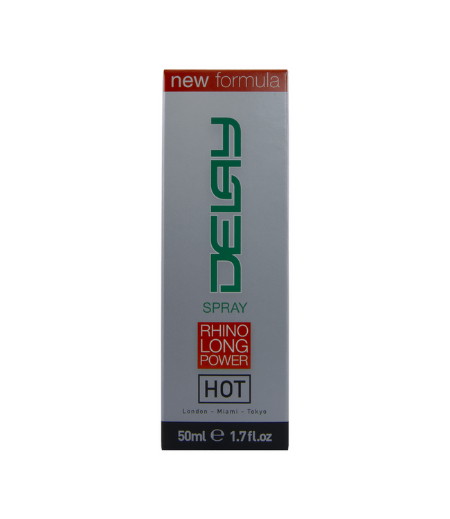 HOT HOT Delay Spray 50 ml – Natuurlijke Vertraging Voor Mannen Tegen Vroegtijdige Zaadlozing