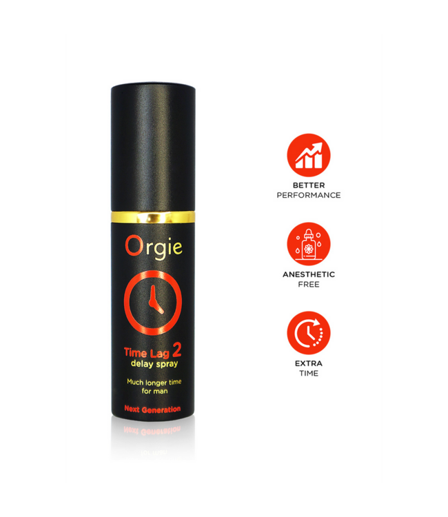 Orgie Time Lag 2 Delay Spray – Enhanced Long-Lasting Pleasure & Desire