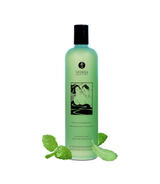 Shunga Sensual Mint Bath & Shower Gel - Refreshing Aloe & Vitamin E 370ml