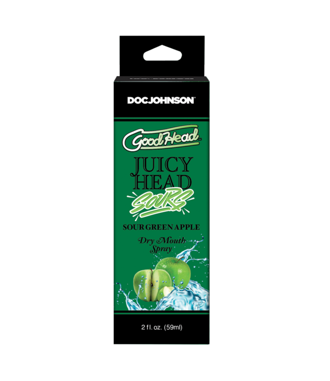 Doc Johnson GoodHead Hydrating Oral Spray Zure Groene Appel Suikervrij Vegan 60ml
