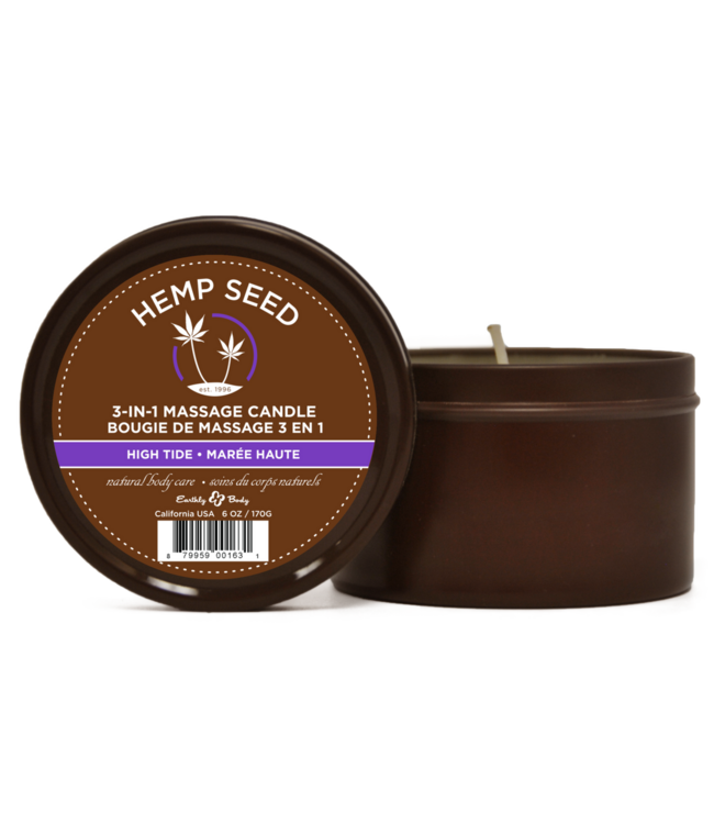 Earthly body High Tide 3-in-1 Massage Candle 170g | Hydrate & Relax Luxuriously