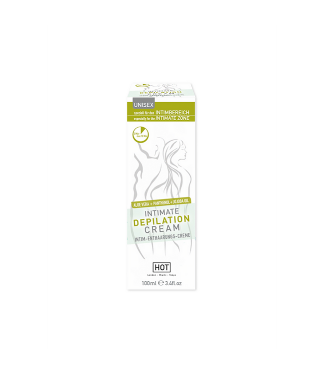 HOT HOT Intim-Enthaarungscreme 100 ml – Sanfte Haarentfernung für samtweiche Haut