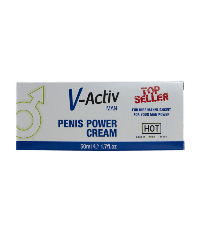 HOT V-Activ Penis Power Cream 50ml – Boost Vitality & Masculine Strength