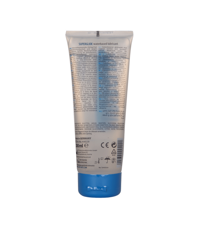 HOT Superglide Liquid Pleasure 200 ml - Long-Lasting, Non-Sticky Lubricant