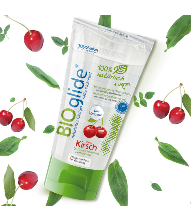 Joydivision BIOglide Vegan Cherry Lubricant 80ml - 100% Natural & Silky Smooth