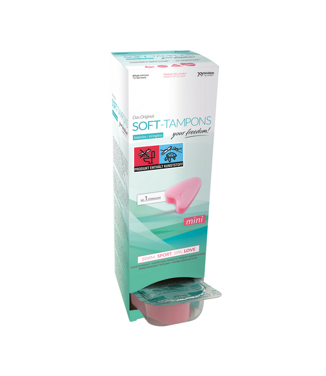 Joydivision Soft-Tampons Mini Zachte Tampons Zonder Sliert Voor Sport & Zwemmen | 10 Stuks