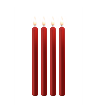 Ouch! Ouch! Wax Candle Set Rood - 4 Stuks Paraffine Kaarsen Voor BDSM Spel