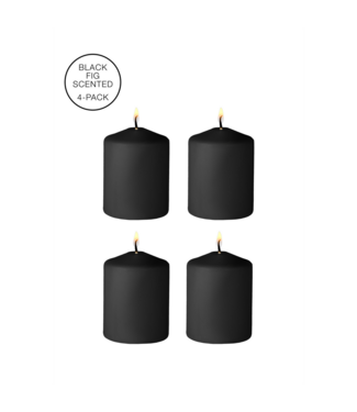 Ouch! Disobedient Tease Candles - 4 Black Sinful Scented Bliss Candles