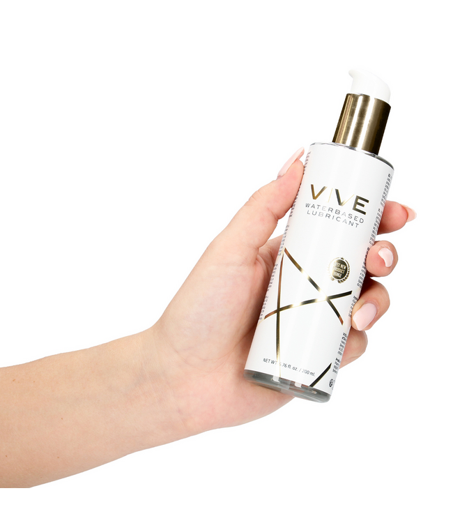 Vive Waterbasis Glijmiddel 200 ml – Dermatologisch Getest, Veilig Voor Latex Condooms