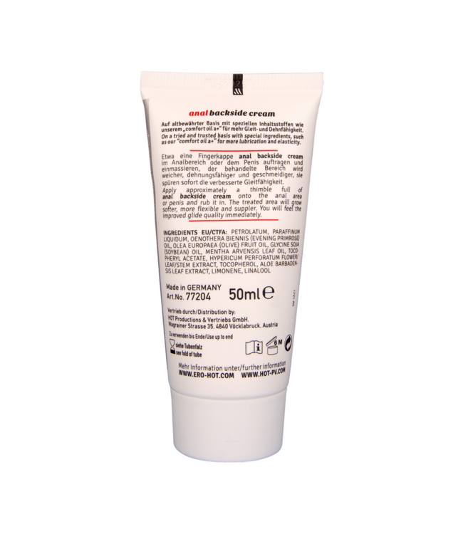 HOT Comfort & Pleasure Anal Cream 50ml – Relaxing Formula for Enjoyment