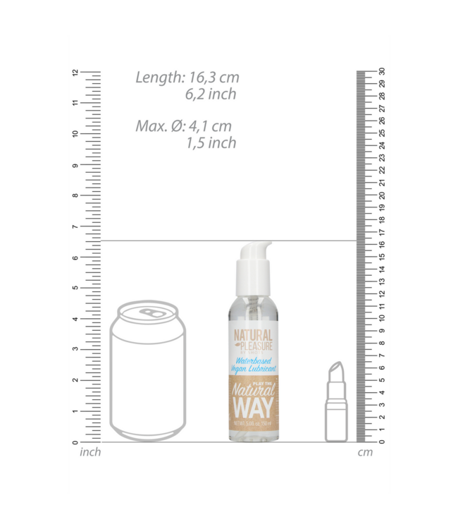 Natural Pleasure Vegan Waterbased Glijmiddel 150Ml Met Natuurlijke Ingrediënten En Veilig Gebruik