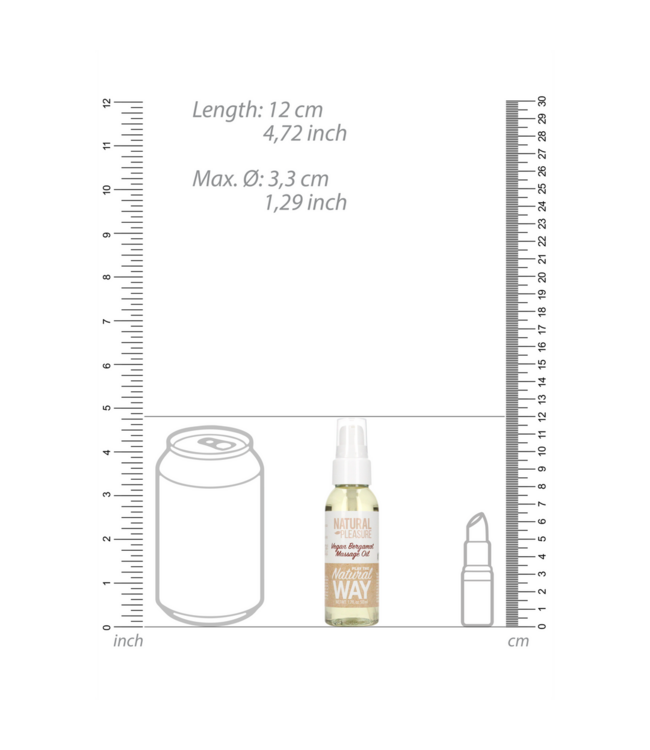 Natural Pleasure Veganes Bergamotte-Massageöl 50 ml – Natur pur für entspannende Pflege