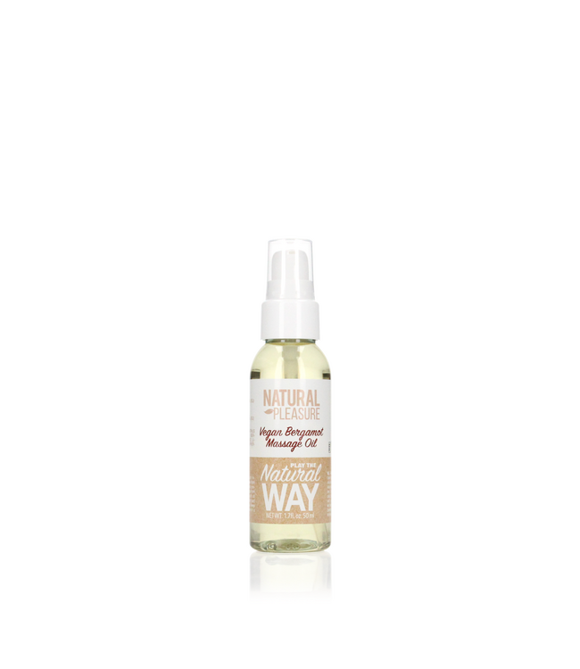 Natural Pleasure Pure Plant-Based Bergamot Massageolie 50 ml | Vegan Natuurlijke Formule