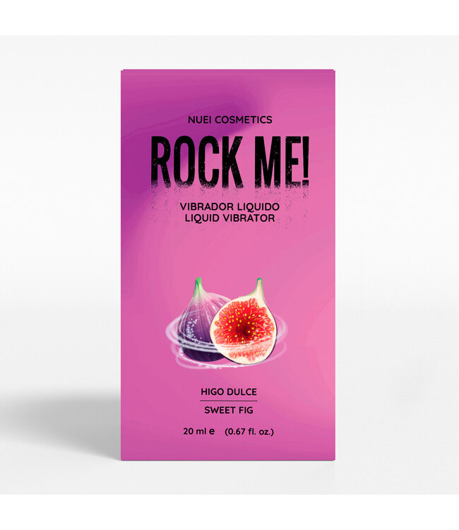 Nuei ROCK ME! Prickelnder Flüssiger Vibrator Feige – Veganes Gel 20 ml
