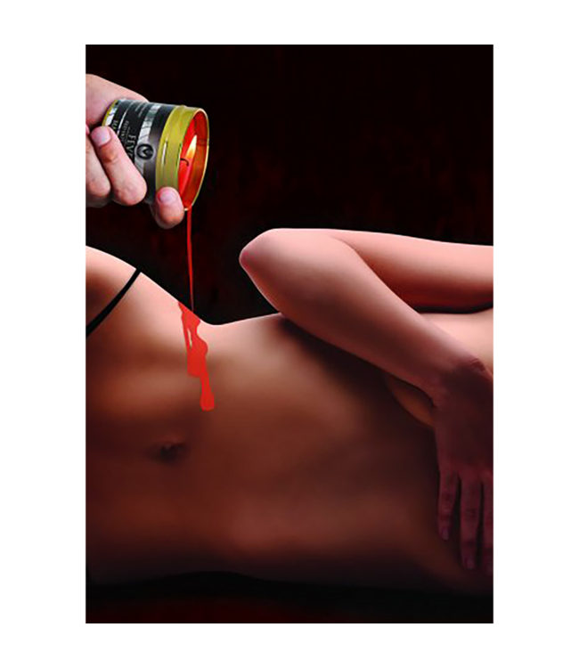 XR Brands Sensual Red Hot Wax Candle - Safe & Exciting for Passionate Moments