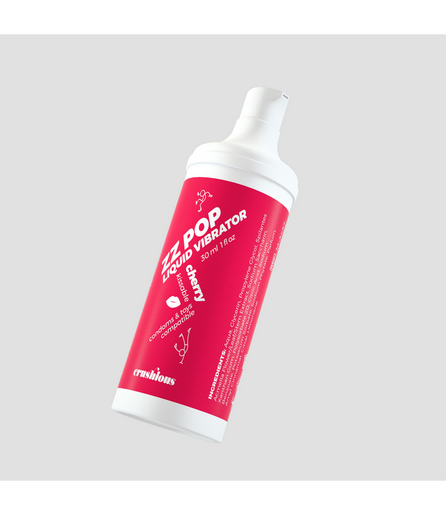 Crushious ZZ Pop Cherry Kissable Liquid Vibrator | 4 Flavors, 20 Min Pleasure