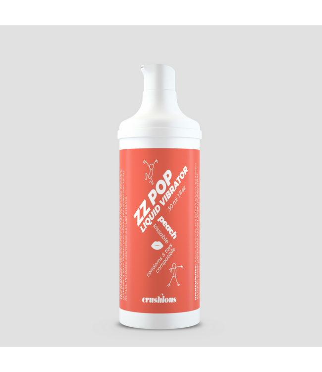 Crushious Crushious Liquid Vibrator Perzik 30 ml Voor Orale Sensaties