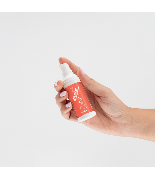 Crushious ZZ Pop Pfirsich – Flüssiger Kuss-Vibrator 30 ml für prickelnden Genuss