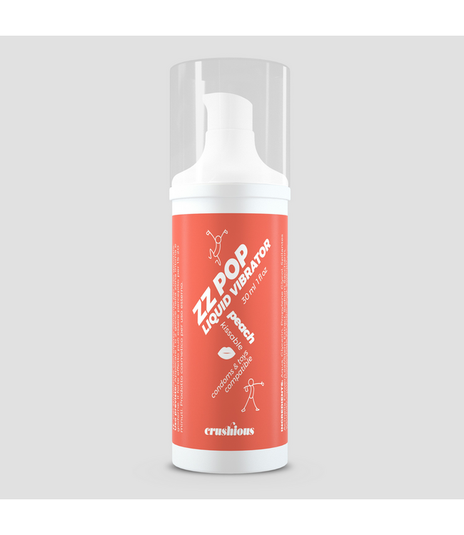Crushious Crushious Liquid Vibrator Perzik 30 ml Voor Orale Sensaties