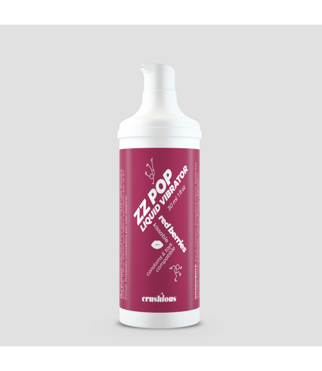 Crushious Crushious Tintelende Orale Vibrator 30ml Met Rode Bessen Smaak