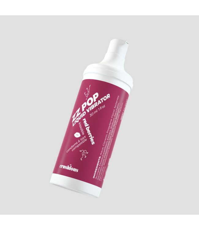 Crushious Crushious Tintelende Orale Vibrator 30ml Met Rode Bessen Smaak